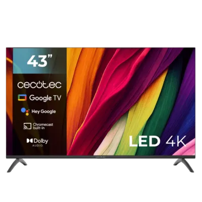 Cecotec TV 43" 4K UHD A4 series ALU40043 HDR10 Google TV Wifi