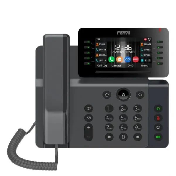 Fanvil V65 Teléfono IP con Pantalla de 4.3" Negro