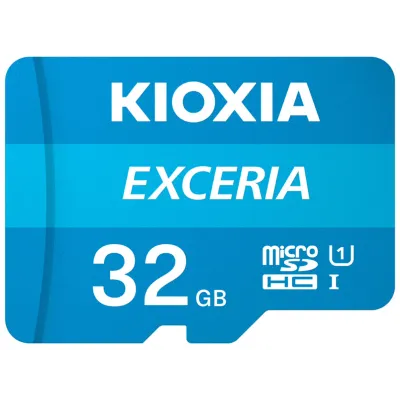 Kioxia Exceria MicroSDHC 32GB UHS-I U1 Clase 10 + Adaptador SD Kioxia Exceria MicroSDHC 32GB UHS-I U1 Clase 10 + Adaptador SD