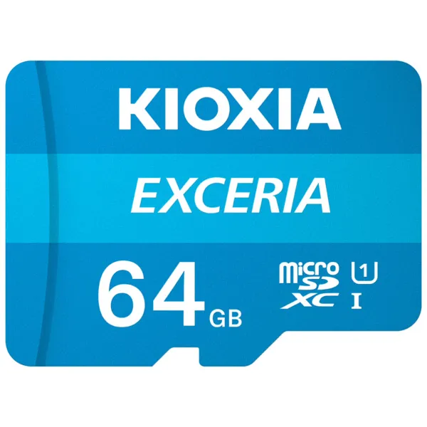 Kioxia Exceria MicroSDXC 64GB UHS-I U1 Clase 10 + Adaptador SD