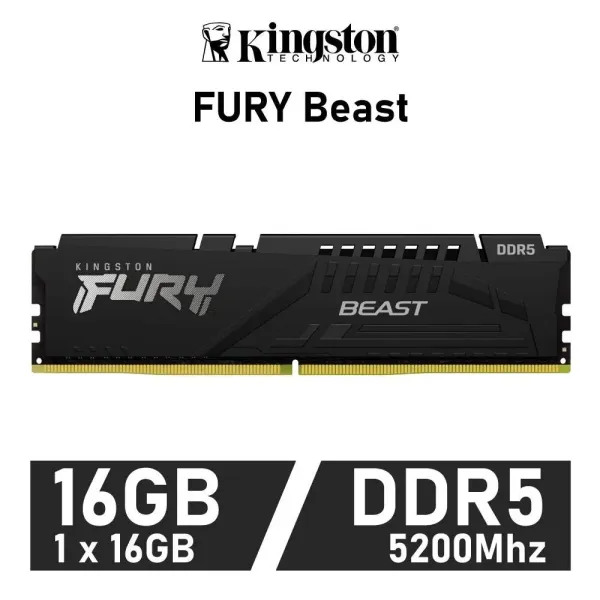 Kingston FURY Beast DDR5 5200MHz 16GB CL40