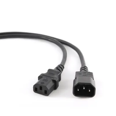 Gembird Cable de Alimentación C13 a C14 Macho/Hembra 1.8m Negro