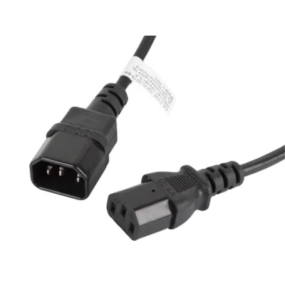 Lanberg Cable de Extensión IEC 320 C13 a C14 Macho/Hembra 1.8m