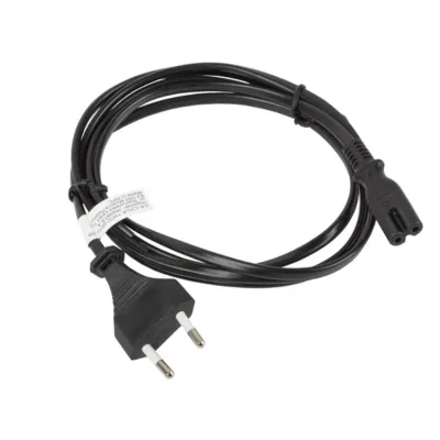 Lanberg Cable de Alimentación CEE 7/16 a IEC 320 C7 1.8m Negro