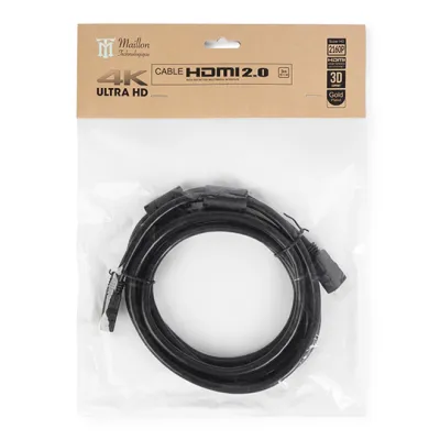 Maillon Cable HDMI 2.0 4K Alta Velocidad 3m Negro
