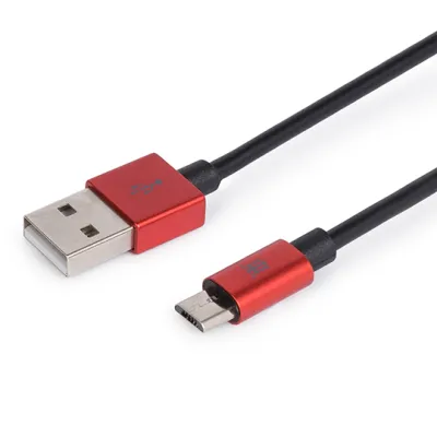Maillon Cable Micro USB 2.4A Aluminio 1m Rojo