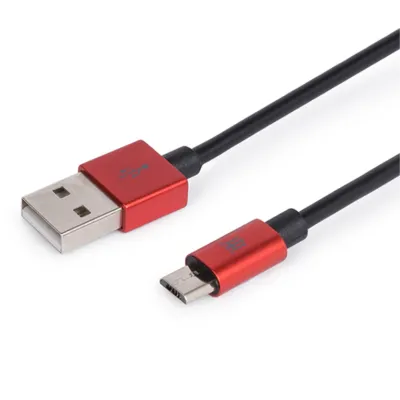 Maillon Cable Micro USB 2.4A Aluminio 1m Rojo