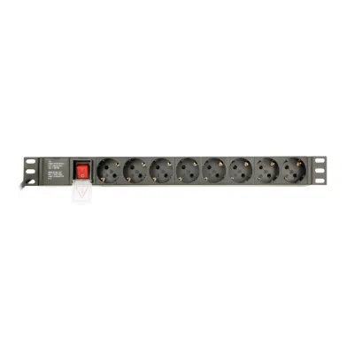 Gembird EG-PDU-014 Regleta PDU Rack 1U 8 Tomas Schuko 3m Gembird EG-PDU-014 Regleta PDU Rack 1U 8 Tomas Schuko 3m