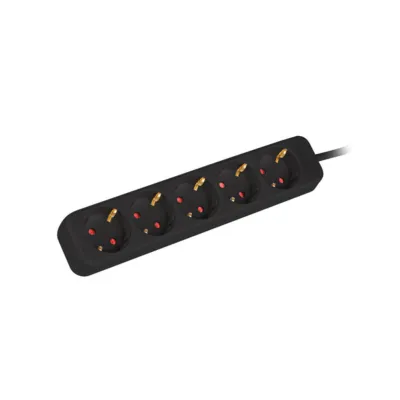 Lanberg Regleta 5 Tomas Schuko Negra 1.5m