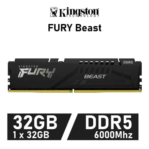 Kingston Fury Beast 32GB DDR5 6000MHz CL30 1.4v