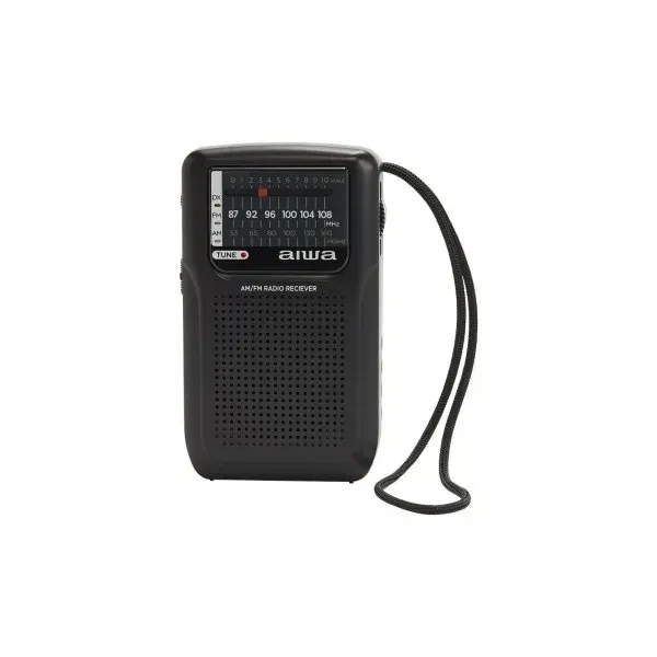 Radio Analogica Mini Con Altavoz Aiwa Rs-33 Black Pocket Altavoz Integrado Sistema Ets Analogico