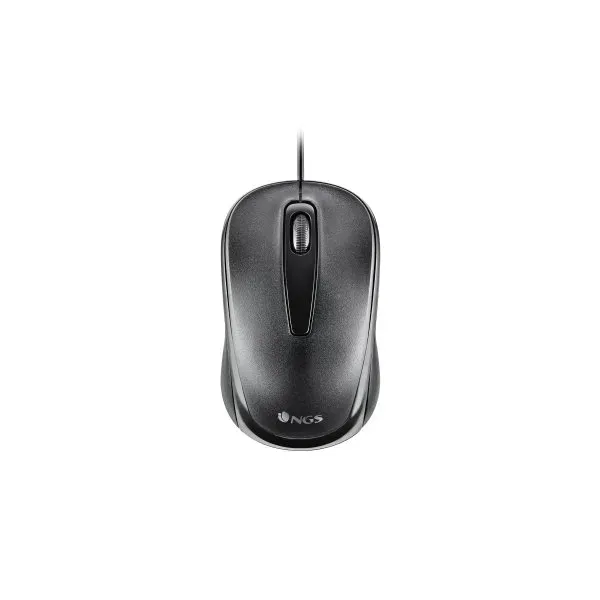 Mouse Ngs Easy Delta Black Optico Con Cable