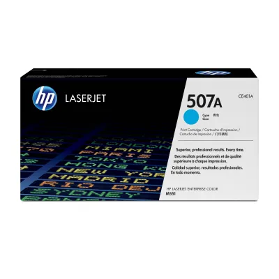 HP Cartucho de tóner original LaserJet 507A cian