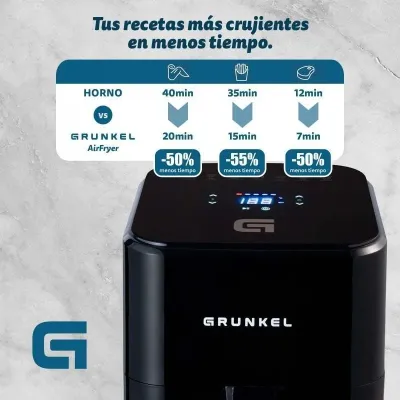 Freidora por Aire / Sin Aceite Grunkel Black Easy Fryer/ 1200W/ Freidora por Aire / Sin Aceite Grunkel Black Easy Fryer/ 1200W/