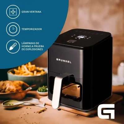 Freidora por Aire / Sin Aceite Grunkel Black Easy Fryer/ 1200W/ Freidora por Aire / Sin Aceite Grunkel Black Easy Fryer/ 1200W/