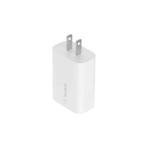 Cargador De Pared Belkin Wca004vf1mwh-b6 Boost Charge Ubs-c 25w + Cable Usb-c 1m Blanco