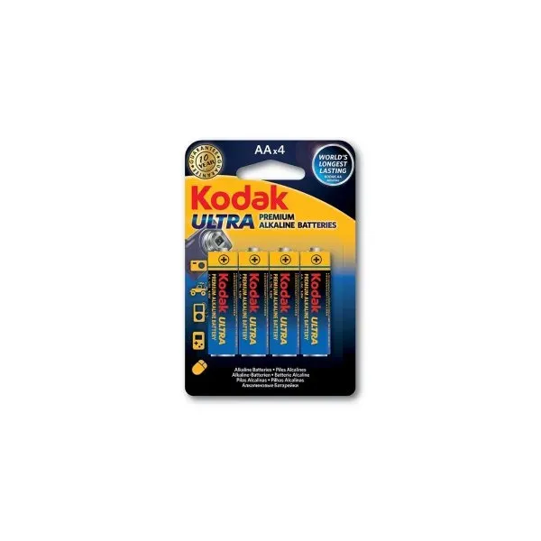 Pila Kodak Ultra Premium Alcalina Lr6 Aa Blister 4 Unidades 3000 Mah 1.5v (ecotasas Incluidas)