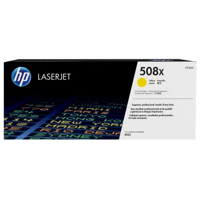 HP Cartucho de tóner original LaserJet 508X amarillo de alta