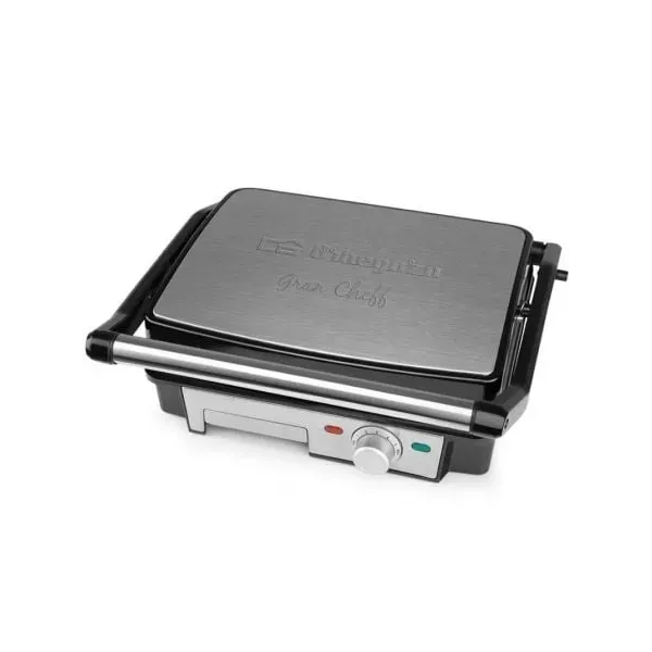 Orbegozo Grill Electrico GR 4570 Abatible 180º/Presión de asado/Acero Inox. 2200W