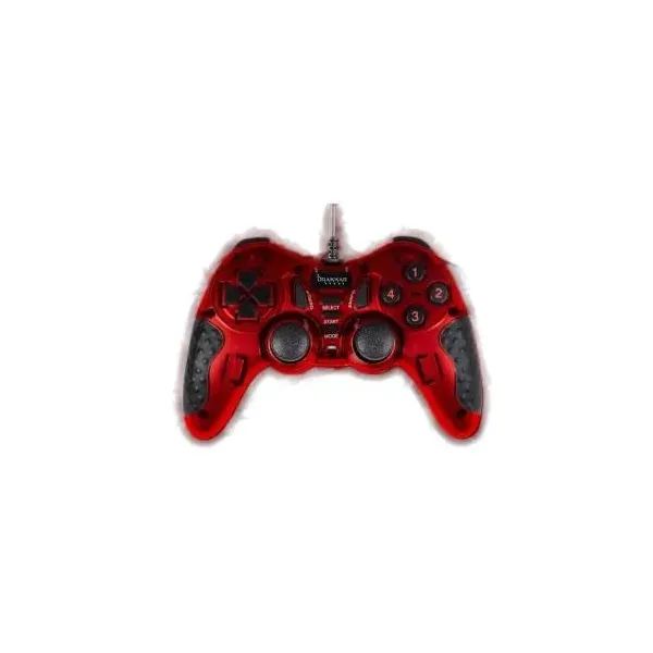 Gamepad Konix Pc Drakkar Blood Axe Evo Cable Usb 1.8m Color Rojo Y Negro