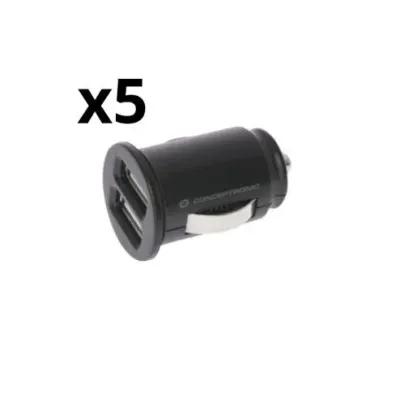 Cargador De Coche Nortess Kit 5 Unidades Usb 2.4a 2 Puertos Usb Cargador De Coche Nortess Kit 5 Unidades Usb 2.4a 2 Puertos Usb