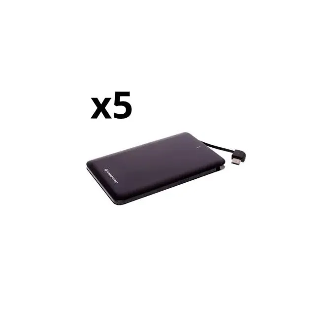 Kit 5 Unidades Powerbank Nortess 4.000mah Dual Conector