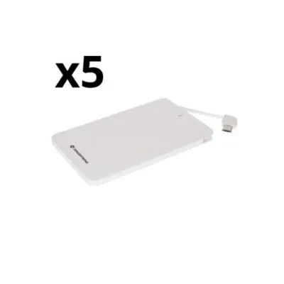 Kit 5 Unidades Powerbank Nortess 4.000mah Dual Conector Kit 5 Unidades Powerbank Nortess 4.000mah Dual Conector