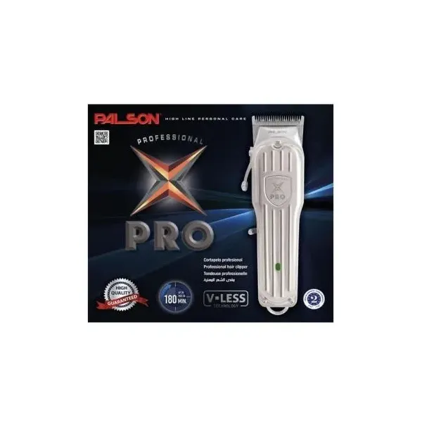 Cortapelo Palson X-pro Inalambrico Autonomia 180min 4 Peines Color Plata