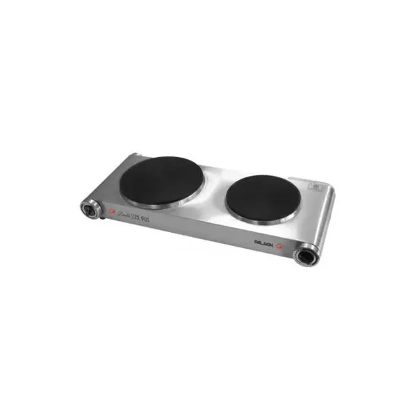 Placa Vitroceramica Palson Double Steel 30993 2500w 2 Fogones De 18cm De Diametro