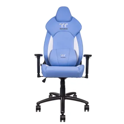 Thermaltake GGC-VCO-LWLWDS-01 V-Comfort Silla Gaming Azul Blanca