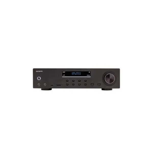 Amplificador Bluetooth Aiwa Amr-200dab/bk Black Dab+ 200w Rms 7 Entradas Analogicas Fm/usb/sd