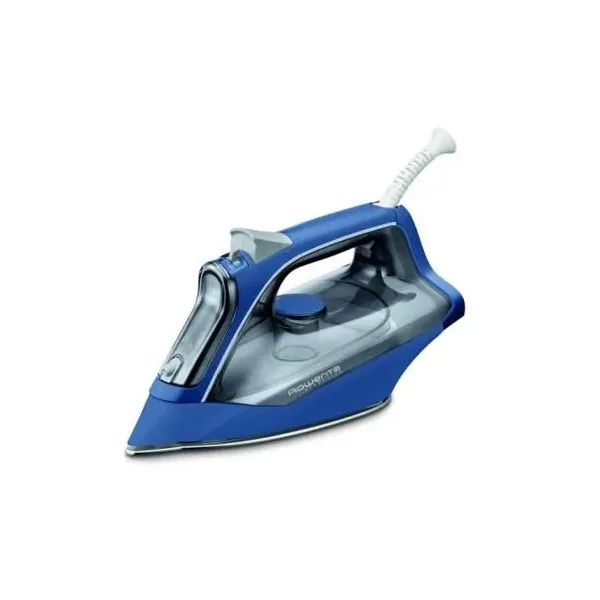 Plancha De Vapor Rowenta Dx1636d1 Suela De Microsteam 300 2400w Golpe De Vapor 120gr/min Antigoteo Color Azul