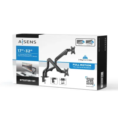 Aisens DT32TSR-141 Soporte Contrapeso Eco 2 Brazos para