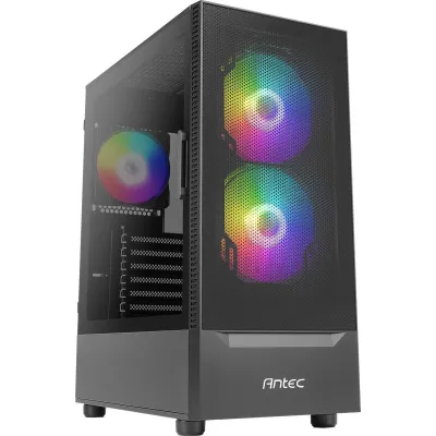 Antec NX410 Gris ATX Apertura lateral con Cristal Templado ARGB
