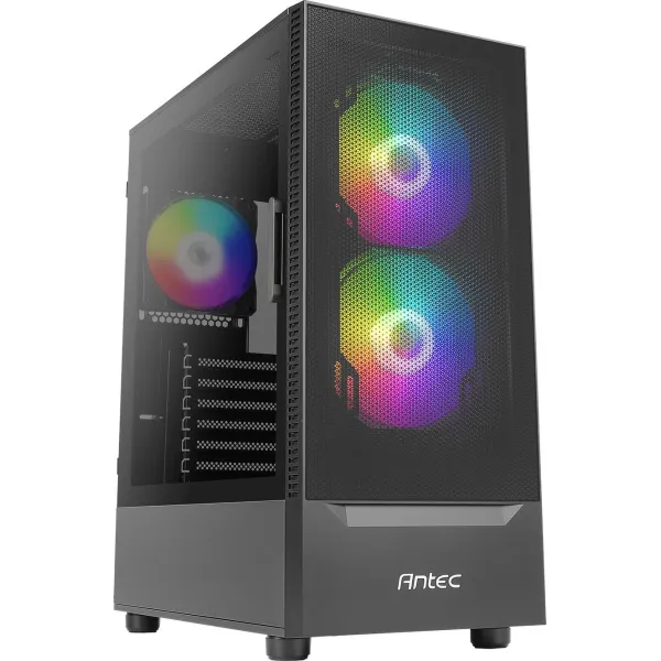 Antec NX410 Gris ATX Apertura lateral con Cristal Templado ARGB USB 3.0