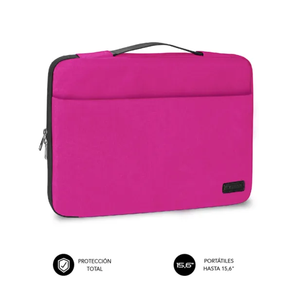 Subblim Elegant Funda Maletín Rosa para Portátil hasta 15.6" 