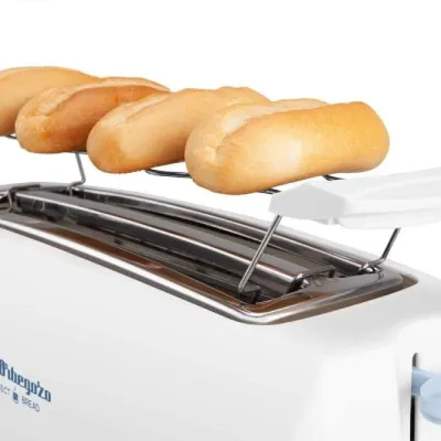 Orbegozo TO 4500 Tostador Doble Ranura Larga 1400W Blanco Orbegozo TO 4500 Tostador Doble Ranura Larga 1400W Blanco