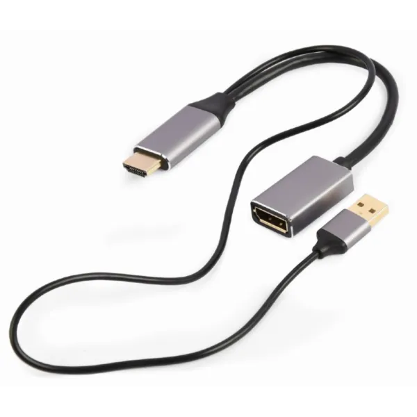Gembird A-HDMIM-DPF-02 Cable Adaptador HDMI a DisplayPort Macho/Hembra 4K Negro
