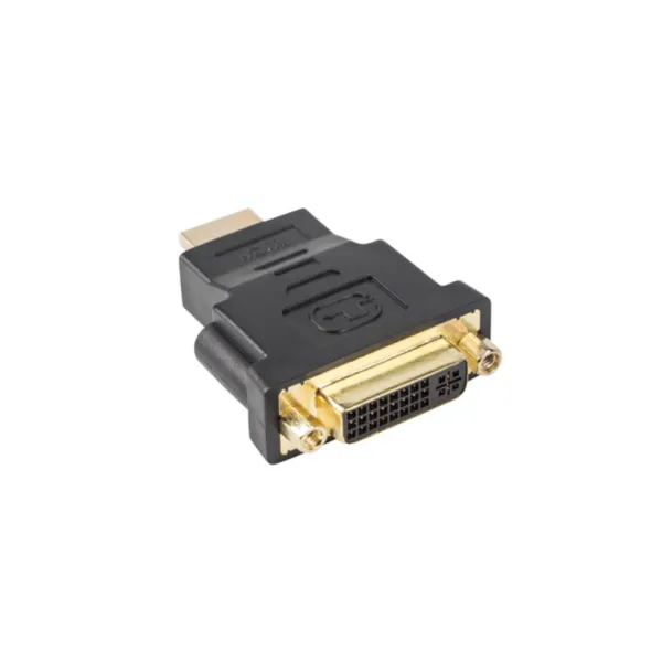Lanberg AD-0014-BK cambiador de género para cable HDMI DVI-D (F) (24 + 5) Negro