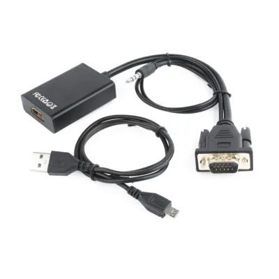 Gembird A-VGA-HDMI-01 adaptador de cable de vídeo 0,15 m HDMI