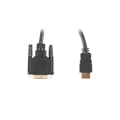 Lanberg CA-HDDV-20CU-0030-BK adaptador de cable de vídeo 3 m