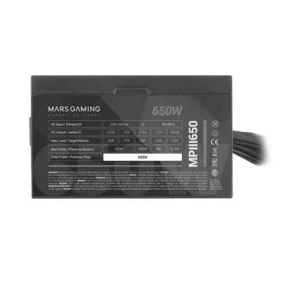 Mars Gaming MPIII650 Fuente de Alimentación 650W