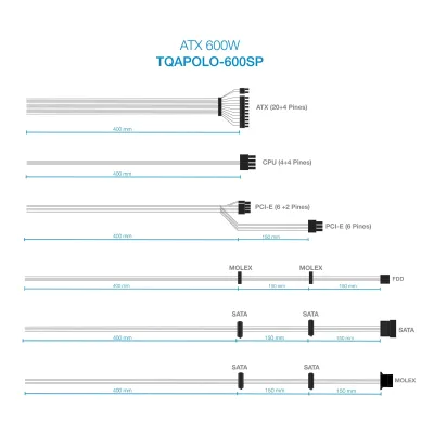 TooQ TQAPOLO-600SP 600W TooQ TQAPOLO-600SP 600W