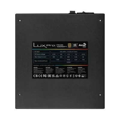 Aerocool LUXPRORGB1000M Fuente Alimentación Semi-modular RGB Aerocool LUXPRORGB1000M Fuente Alimentación Semi-modular RGB