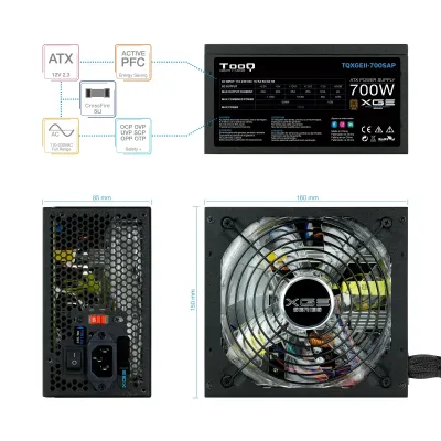 TooQ TQXGEII-700SAP 700W 80 Plus Bronze