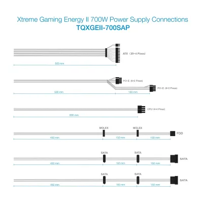 TooQ TQXGEII-700SAP 700W 80 Plus Bronze