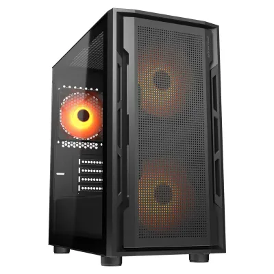 Cougar UNIFACE MINI RGB Negra Caja frontal perforado y lateral Cougar UNIFACE MINI RGB Negra Caja frontal perforado y lateral