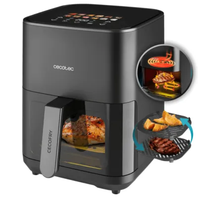 Cecotec Cecofry&Grill Duoheat 4000 Freidora de Aire con Doble