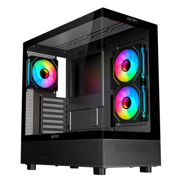 Torre PC Abysm Danube Sava H400 Prime ARGB Cristal Templado USB-C 3.2 Negra