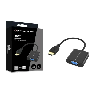 Conceptronic ABBY20B adaptador de cable de vídeo 0,25 m HDMI